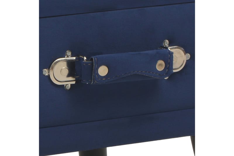 Sängbord 2 st blå 40x35x40 cm sammet - Blå - Möbler - Bord & matgrupper - Avlastningsbord - Sängbord & nattduksbord