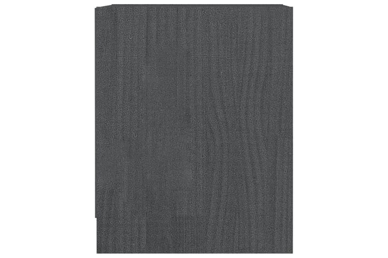 Sängbord 2 st grå 35,5x33,5x41,5 cm massivt furu - Grå - Möbler - Bord & matgrupper - Avlastningsbord - Sängbord & nattduksbord