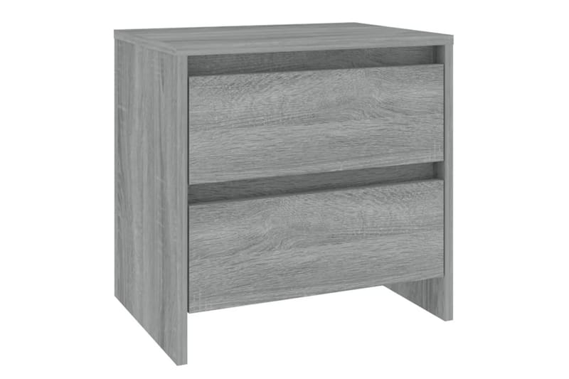 Sängbord 2 st grå sonoma-ek 45x34,5x44,5 cm spånskiva - Grå - Möbler - Bord & matgrupper - Avlastningsbord - Sängbord & nattduksbord