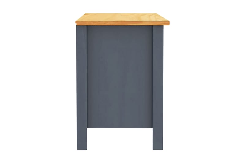 Sängbord 2 st Hill Range 46x35x49,5 cm massiv furu - Grå - Möbler - Bord & matgrupper - Avlastningsbord - Sängbord & nattduksbord