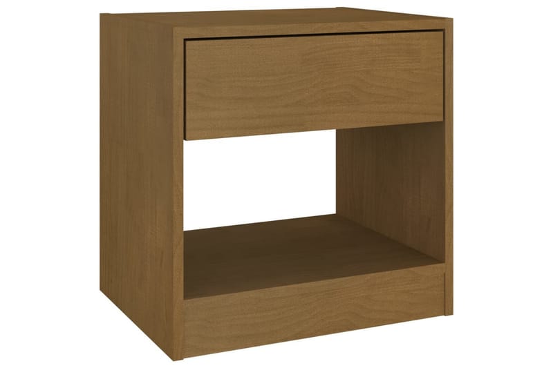 Sängbord 2 st honungsbrun 40x31x40 cm massiv furu - Brun - Möbler - Bord & matgrupper - Avlastningsbord - Sängbord & nattduksbord