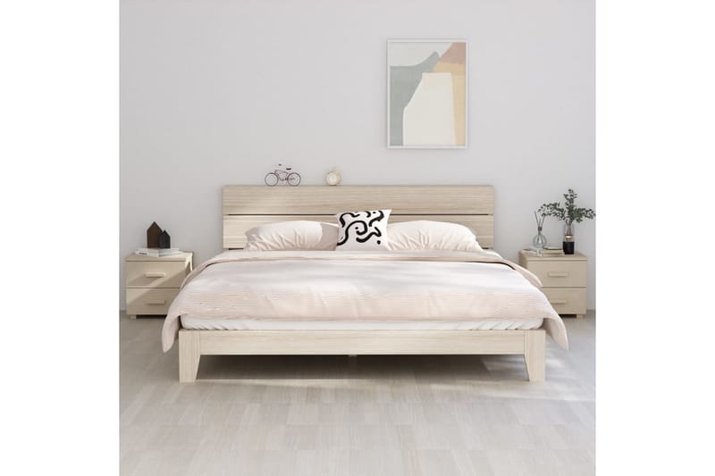 Sängbord 2 st honungsbrun 40x35x44,5 cm massiv furu - Brun - Möbler - Bord & matgrupper - Avlastningsbord - Sängbord & nattduksbord