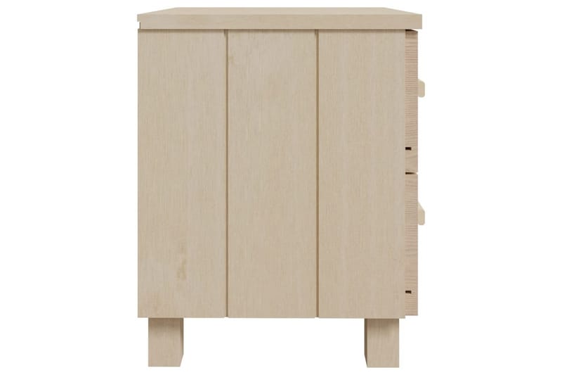 Sängbord 2 st honungsbrun 40x35x44,5 cm massiv furu - Brun - Sängbord & nattduksbord