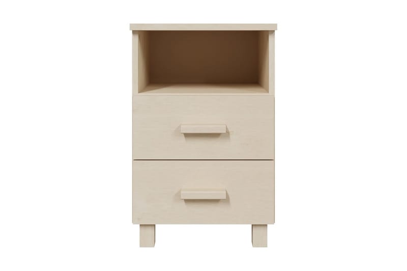 Sängbord 2 st honungsbrun 40x35x62 cm massiv furu - Brun - Möbler - Bord & matgrupper - Avlastningsbord - Sängbord & nattduksbord