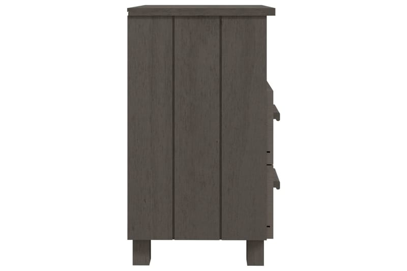 Sängbord 2 st ljusgrå 40x35x62 cm massiv furu - Grå - Möbler - Bord & matgrupper - Avlastningsbord - Sängbord & nattduksbord