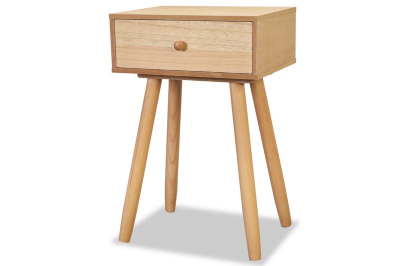 Sängbord 2 st massiv furu 40x30x61 cm brun - Brun - Möbler - Bord & matgrupper - Avlastningsbord - Sängbord & nattduksbord
