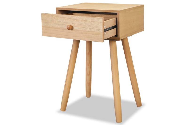 Sängbord 2 st massiv furu 40x30x61 cm brun - Brun - Möbler - Bord & matgrupper - Avlastningsbord - Sängbord & nattduksbord