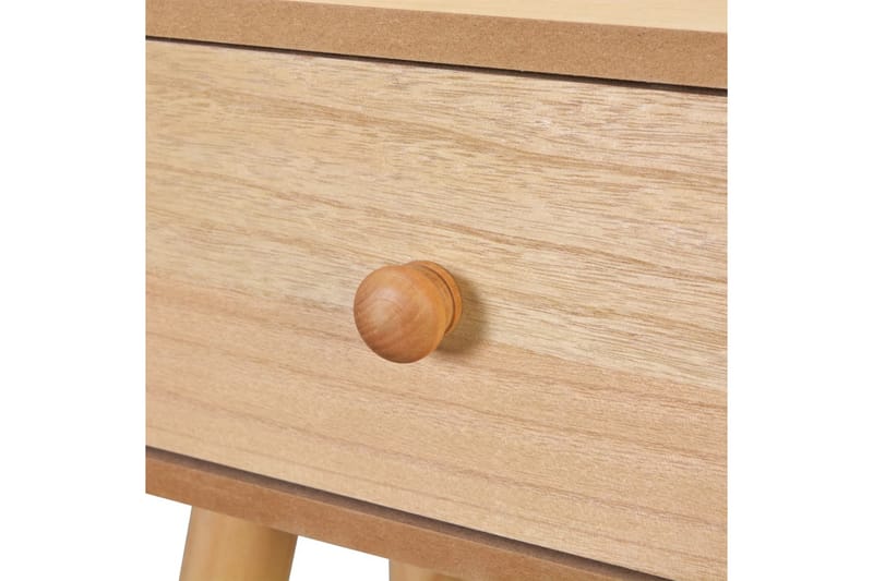 Sängbord 2 st massiv furu 40x30x61 cm brun - Brun - Möbler - Bord & matgrupper - Avlastningsbord - Sängbord & nattduksbord