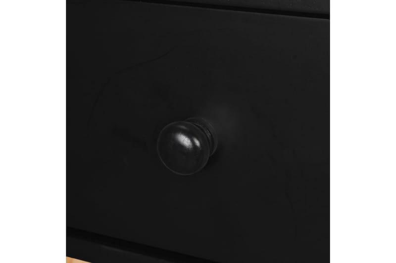 Sängbord 2 st massiv furu 40x30x61 cm svart - Svart - Möbler - Bord & matgrupper - Avlastningsbord - Sängbord & nattduksbord