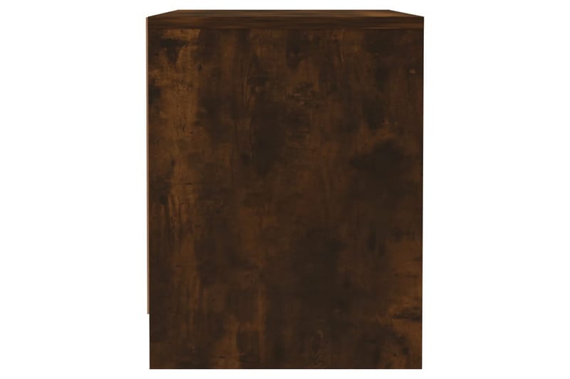 Sängbord 2 st rökfärgad ek 45x34x44,5 cm spånskiva - Brun - Sängbord & nattduksbord