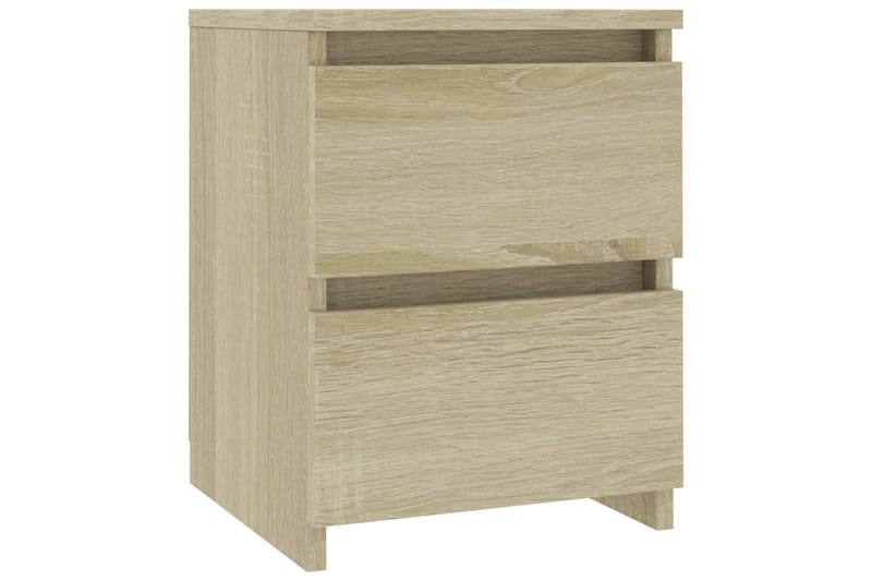 Sängbord 2 st sonoma ek 30x30x40 cm spånskiva - Brun - Möbler - Bord & matgrupper - Avlastningsbord - Sängbord & nattduksbord