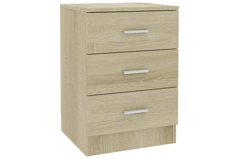 Sängbord 2 st sonoma ek 38x35x56 cm spånskiva - Brun - Möbler - Bord & matgrupper - Avlastningsbord - Sängbord & nattduksbord