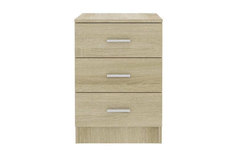 Sängbord 2 st sonoma ek 38x35x56 cm spånskiva - Brun - Möbler - Bord & matgrupper - Avlastningsbord - Sängbord & nattduksbord