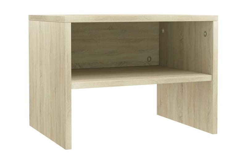 Sängbord 2 st sonoma ek 40x30x30 cm spånskiva - Brun - Möbler - Bord & matgrupper - Avlastningsbord - Sängbord & nattduksbord