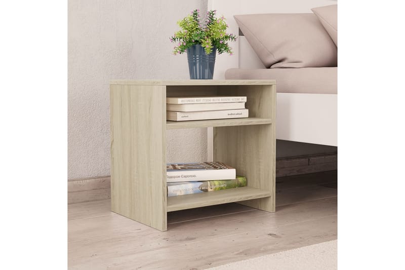 Sängbord 2 st sonoma ek 40x30x40 cm spånskiva - Brun - Möbler - Bord & matgrupper - Avlastningsbord - Sängbord & nattduksbord