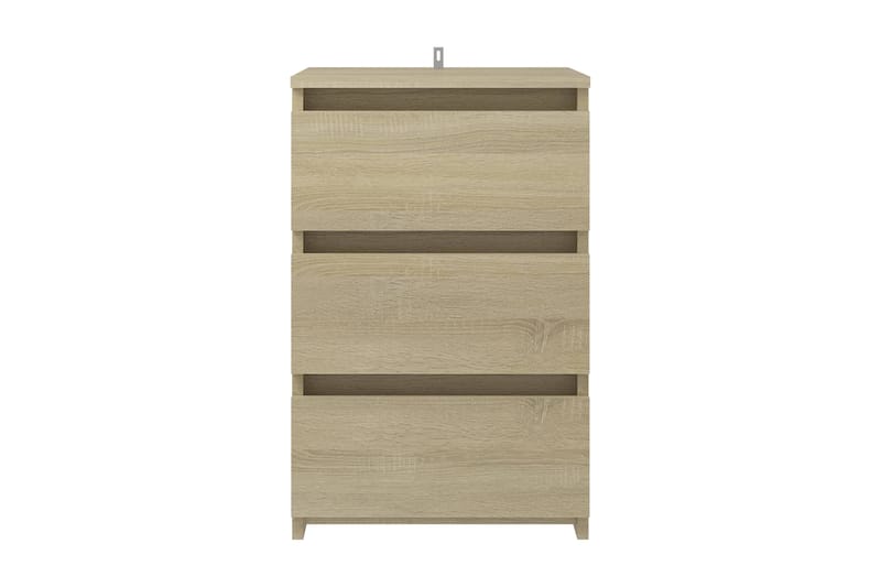 Sängbord 2 st sonoma-ek 40x35x62,5 cm spånskiva - Brun - Möbler - Bord & matgrupper - Avlastningsbord - Sängbord & nattduksbord