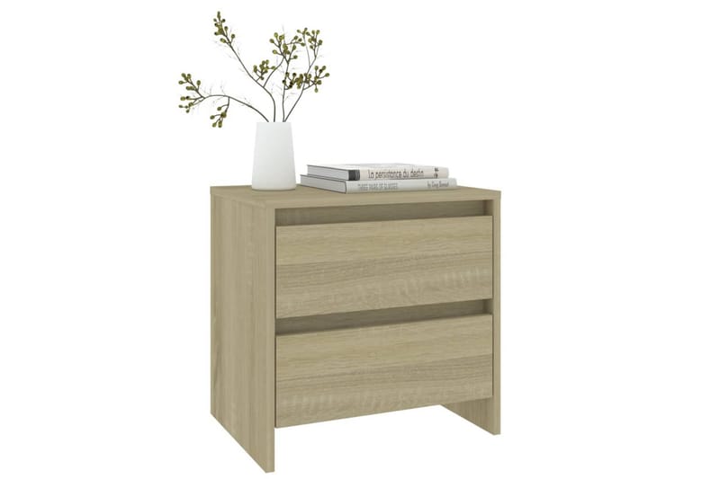 Sängbord 2 st sonoma ek 45x34,5x44,5 cm spånskiva - Brun - Sängbord & nattduksbord