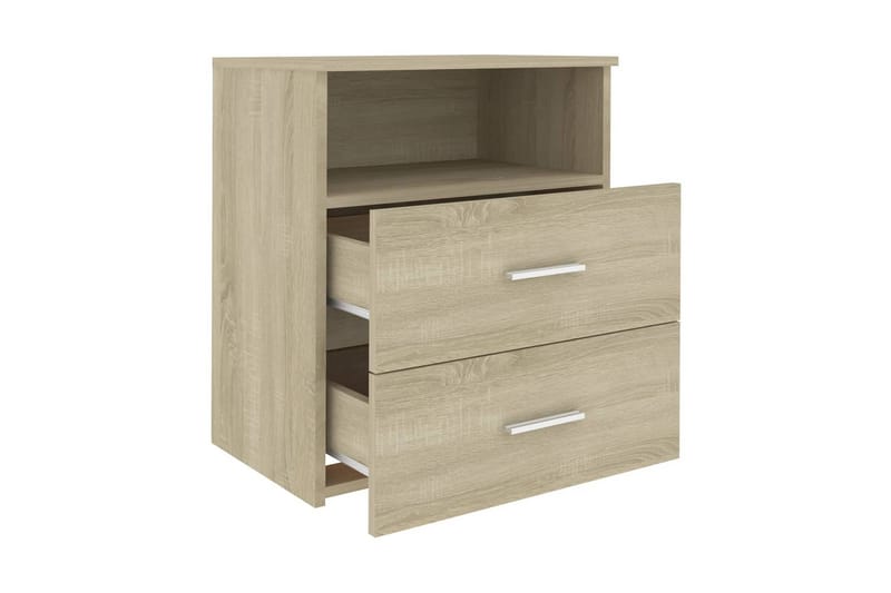 Sängbord 2 st sonoma-ek 50x32x60 cm - Brun - Möbler - Bord & matgrupper - Avlastningsbord - Sängbord & nattduksbord