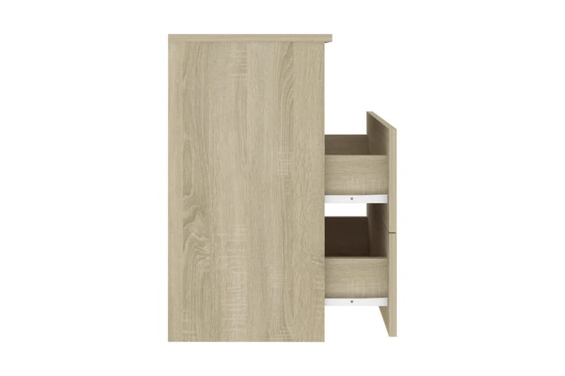 Sängbord 2 st sonoma-ek 50x32x60 cm - Brun - Möbler - Bord & matgrupper - Avlastningsbord - Sängbord & nattduksbord