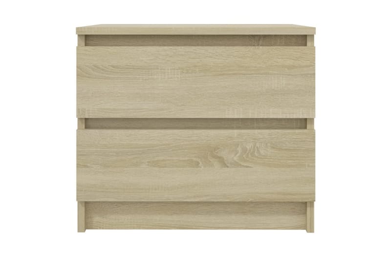Sängbord 2 st sonoma-ek 50x39x43,5 cm spånskiva - Brun - Möbler - Bord & matgrupper - Avlastningsbord - Sängbord & nattduksbord