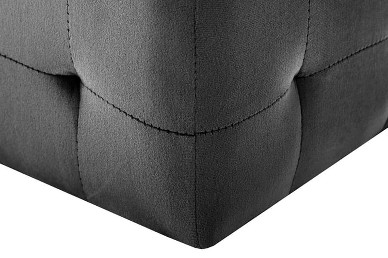Sängbord 2 st svart 30x30x30 cm sammetstyg - Svart - Möbler - Bord & matgrupper - Avlastningsbord - Sängbord & nattduksbord