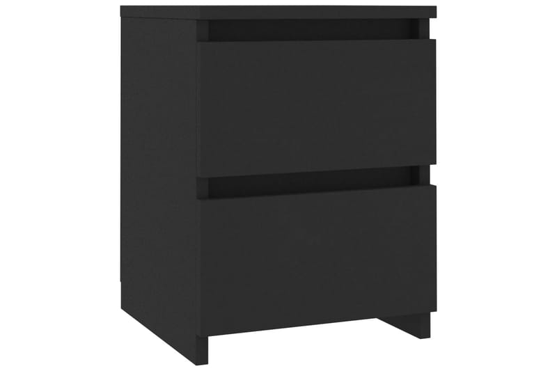 Sängbord 2 st svart 30x30x40 cm spånskiva - Svart - Möbler - Bord & matgrupper - Avlastningsbord - Sängbord & nattduksbord