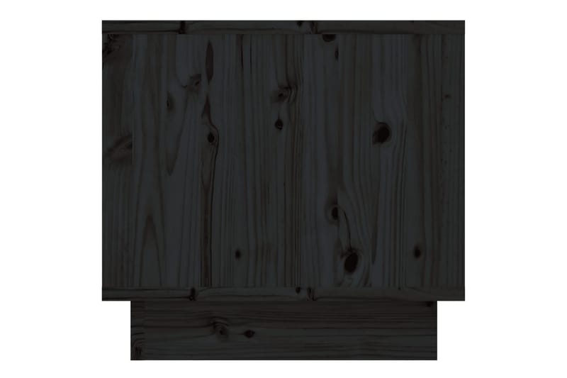 Sängbord 2 st svart 35x34x32 cm massiv furu - Svart - Möbler - Bord & matgrupper - Avlastningsbord - Sängbord & nattduksbord
