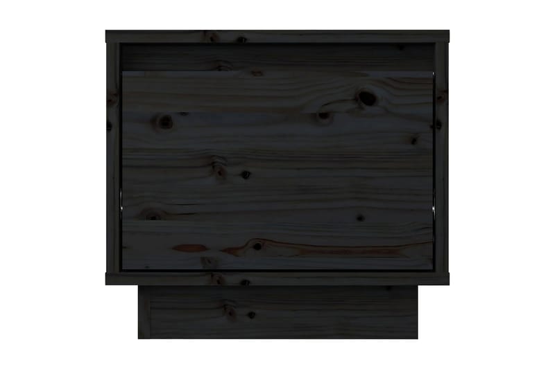Sängbord 2 st svart 35x34x32 cm massiv furu - Svart - Möbler - Bord & matgrupper - Avlastningsbord - Sängbord & nattduksbord