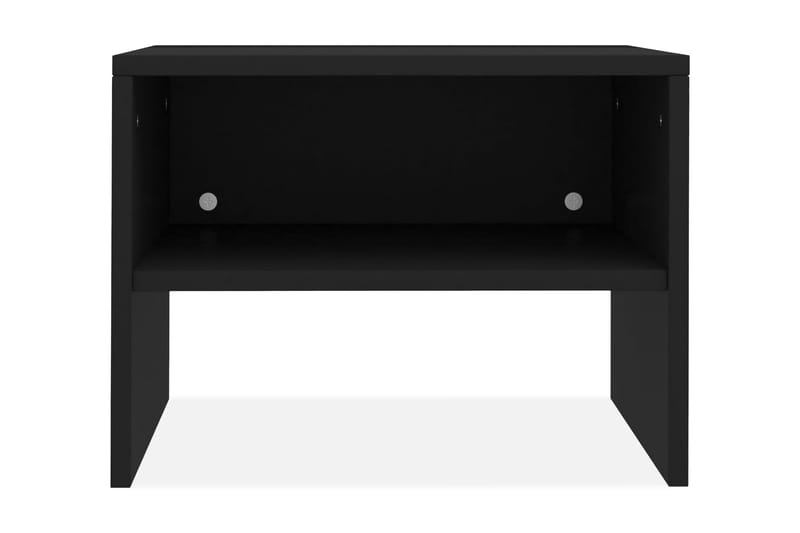 Sängbord 2 st svart 40x30x30 cm spånskiva - Svart - Möbler - Bord & matgrupper - Avlastningsbord - Sängbord & nattduksbord