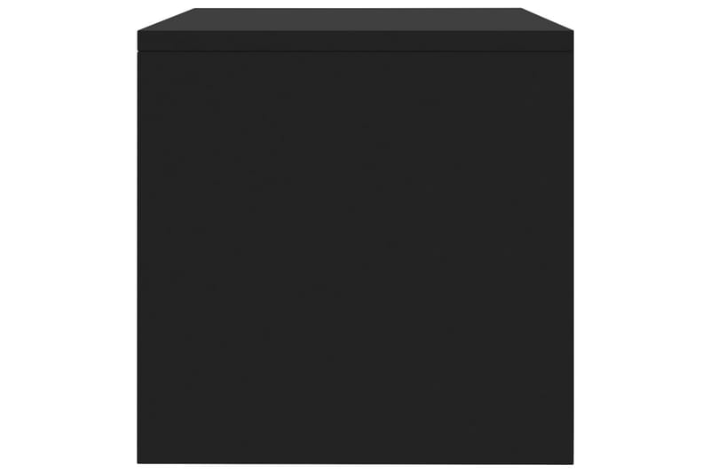 Sängbord 2 st svart 40x30x30 cm spånskiva - Svart - Möbler - Bord & matgrupper - Avlastningsbord - Sängbord & nattduksbord