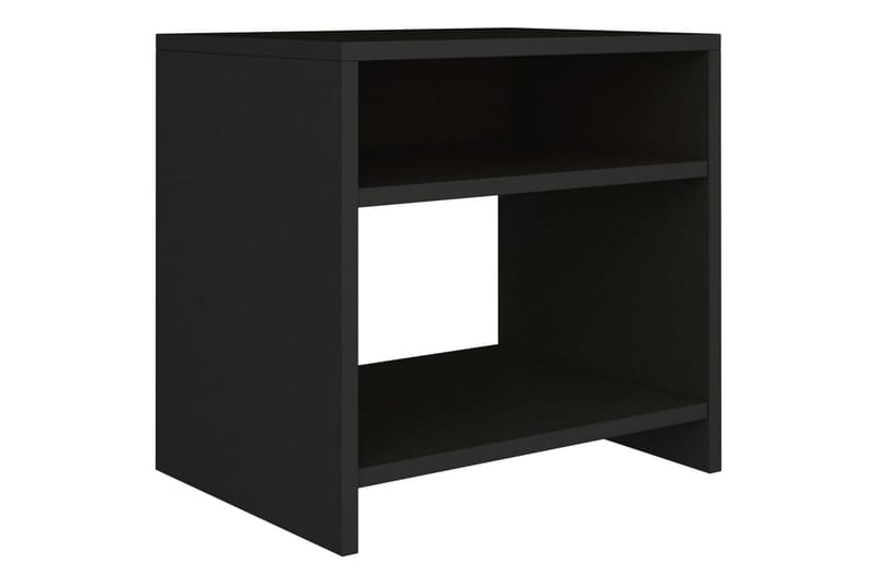 Sängbord 2 st svart 40x30x40 cm spånskiva - Svart - Möbler - Bord & matgrupper - Avlastningsbord - Sängbord & nattduksbord