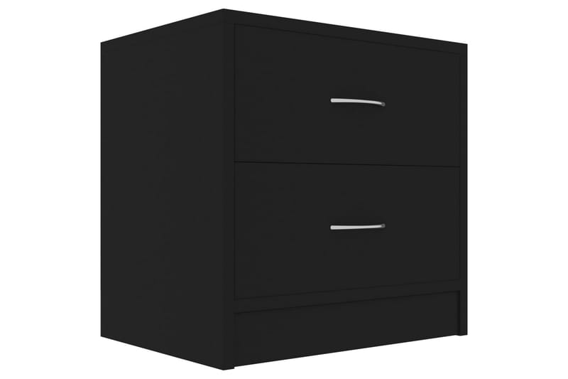 Sängbord 2 st svart 40x30x40 cm spånskiva - Svart - Möbler - Bord & matgrupper - Avlastningsbord - Sängbord & nattduksbord