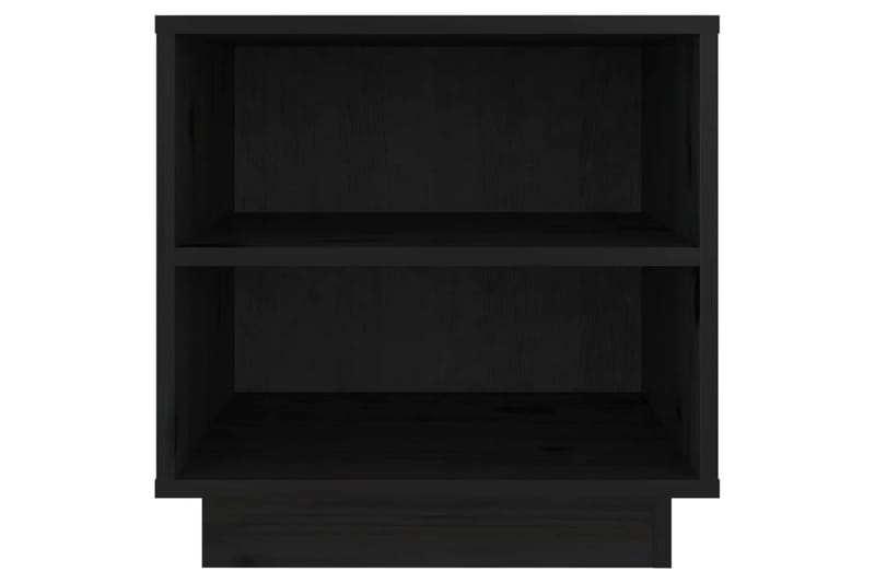 Sängbord 2 st svart 40x34x40 cm massiv furu - Svart - Möbler - Bord & matgrupper - Avlastningsbord - Sängbord & nattduksbord