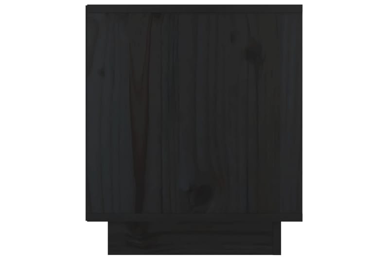 Sängbord 2 st svart 40x34x40 cm massiv furu - Svart - Möbler - Bord & matgrupper - Avlastningsbord - Sängbord & nattduksbord