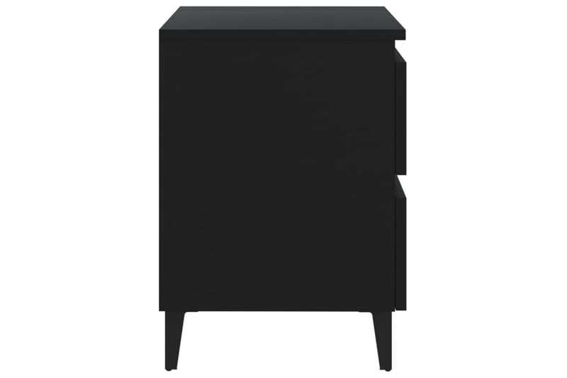 Sängbord 2 st svart 40x35x50 cm spånskiva - Svart - Möbler - Bord & matgrupper - Avlastningsbord - Sängbord & nattduksbord