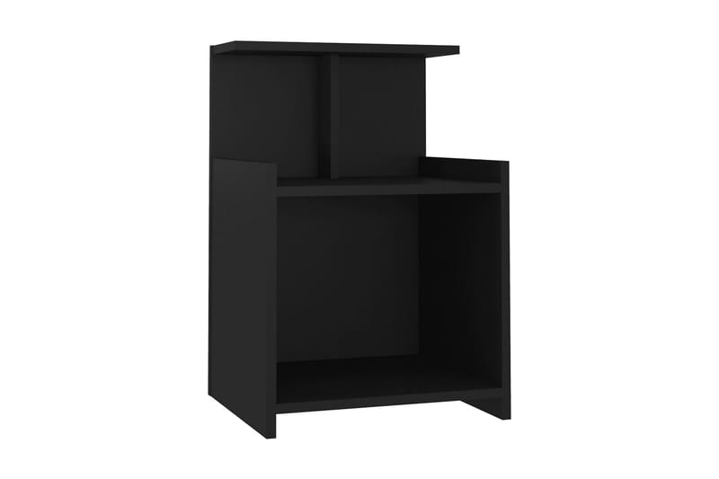 Sängbord 2 st svart 40x35x60 cm spånskiva - Svart - Sängbord & nattduksbord