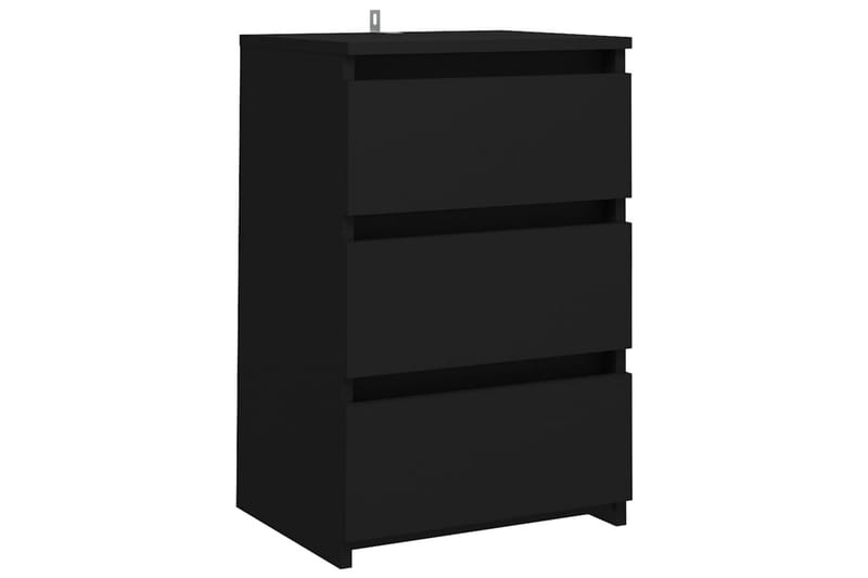 Sängbord 2 st svart 40x35x62,5 cm spånskiva - Svart - Möbler - Bord & matgrupper - Avlastningsbord - Sängbord & nattduksbord