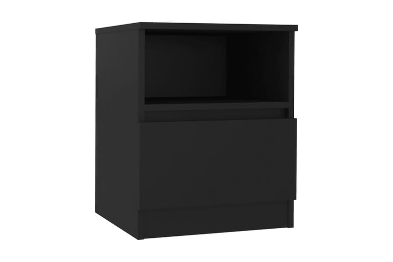 Sängbord 2 st svart 40x40x50cm spånskiva - Svart - Möbler - Bord & matgrupper - Avlastningsbord - Sängbord & nattduksbord