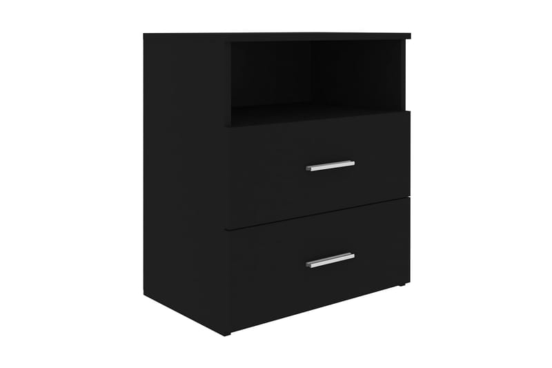Sängbord 2 st svart 50x32x60 cm spånskiva - Svart - Möbler - Bord & matgrupper - Avlastningsbord - Sängbord & nattduksbord