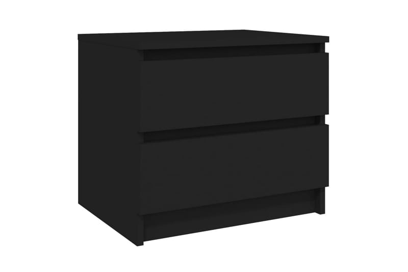 Sängbord 2 st svart 50x39x43,5 cm spånskiva - Svart - Möbler - Bord & matgrupper - Avlastningsbord - Sängbord & nattduksbord