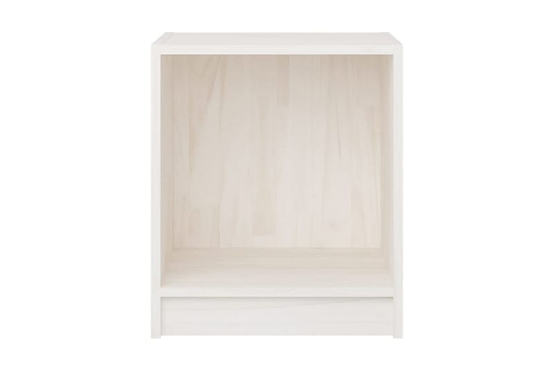 Sängbord 2 st vit 35,5x33,5x41,5 cm massivt furu - Vit - Sängbord & nattduksbord