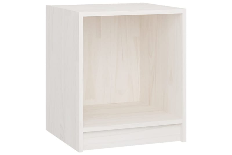 Sängbord 2 st vit 35,5x33,5x41,5 cm massivt furu - Vit - Möbler - Bord & matgrupper - Avlastningsbord - Sängbord & nattduksbord