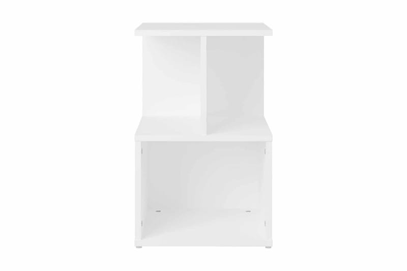 Sängbord 2 st vit 35x35x55 cm spånskiva - Vit - Sängbord & nattduksbord