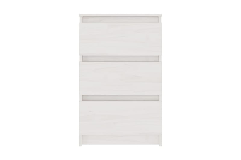 Sängbord 2 st vit 40x29,5x64 cm massiv furu - Vit - Möbler - Bord & matgrupper - Avlastningsbord - Sängbord & nattduksbord