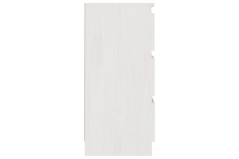 Sängbord 2 st vit 40x29,5x64 cm massiv furu - Vit - Möbler - Bord & matgrupper - Avlastningsbord - Sängbord & nattduksbord