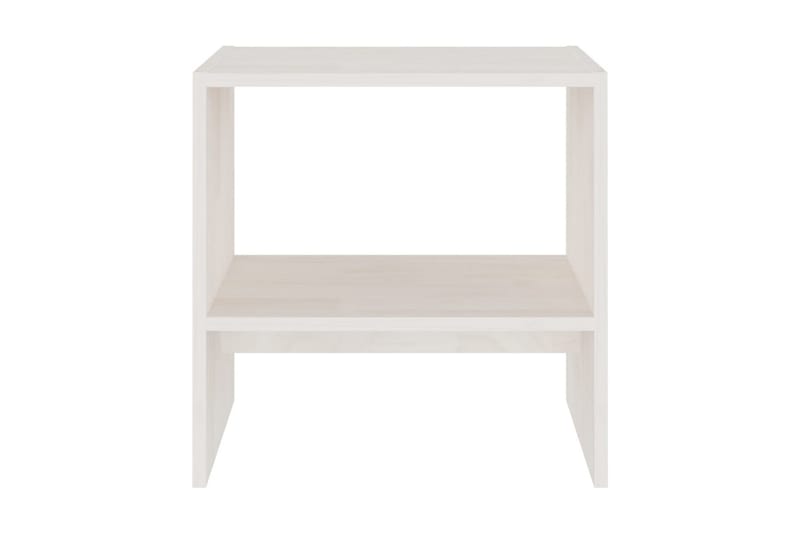 Sängbord 2 st vit 40x30,5x40 cm massiv furu - Vit - Möbler - Bord & matgrupper - Avlastningsbord - Sängbord & nattduksbord