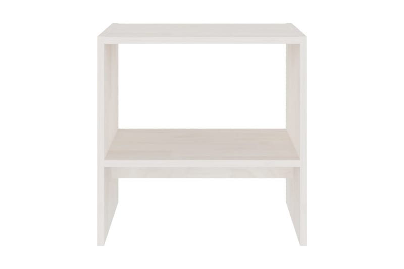 S�ängbord 2 st vit 40x30,5x40 cm massiv furu - Vit - Sängbord & nattduksbord