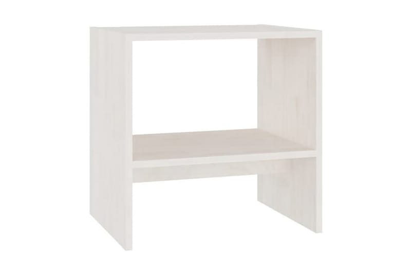 Sängbord 2 st vit 40x30,5x40 cm massiv furu - Vit - Möbler - Bord & matgrupper - Avlastningsbord - Sängbord & nattduksbord