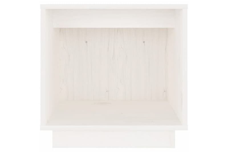 Sängbord 2 st vit 40x30x40 cm massiv furu - Vit - Sängbord & nattduksbord
