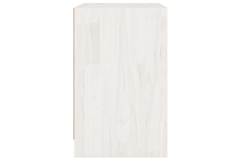 Sängbord 2 st vit 40x31x50 cm massivt furu - Vit - Möbler - Bord & matgrupper - Avlastningsbord - Sängbord & nattduksbord